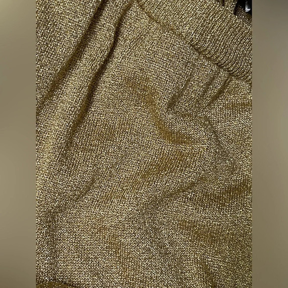 randall roy for william kasper pants shimmery pull one unlined gold size S - Picture 2 of 8